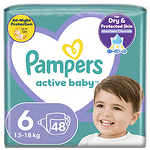 Пелени за бебе, Pampers Active Baby, размер 6, 13-18 кг, 48 бр.