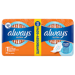 Always Ultra, Normal Duo, размер 1, дамски превръзки с крилца, 20 бр.