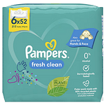 Мокри кърпички Pampers, Fresh Clean, 312 бр.