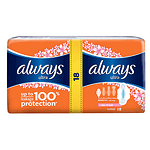 Always Ultra, Normal Fresh Duo, дамски превръзки с крилца, 18 бр.