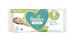 Мокри кърпички Pampers, Sensitive 0 % Plastic, 52 бр.