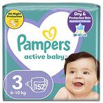 Пелени за бебе, Pampers Active Baby, размер 3, 6-10 кг, 152 бр.