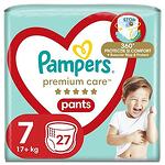 Пелени-гащички за бебе, Pampers Premium Care Pants, размер 7, 17+ кг, 27 бр.