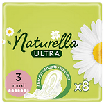 Naturella, Ultra, Maxi, ежедневни дамски превръзки с крилца, с екстрат от лайка, 8 бр.