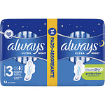 Always Ultra, Ultra Night Duo, дамски превръзки с крилца, 14 бр.