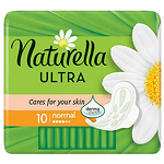 Naturella, Ultra, Normal, ежедневни дамски превръзки с крилца, с екстрат от лайка, 10 бр.