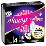 Always Platinum, Secure Night 4, дамски превръзки с крилца, 5 бр.