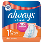 Always Classic, Normal, дамски превръзки, 10 бр.