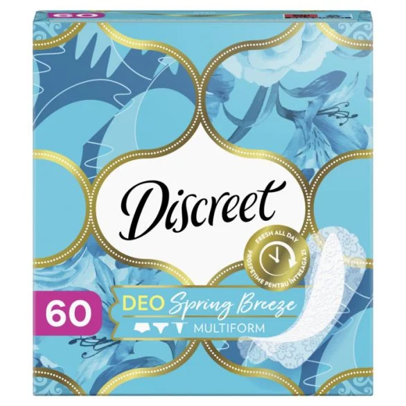 Discreet, Deo, Spring Breeze, ежедневни превръзки 60 бр.