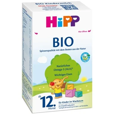 HiPP Bio 12+, Органично детско мляко, от 12 месец, 600 г