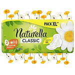 Naturella, Classic, Normal, ежедневни дамски превръзки с крилца, с екстрат от лайка, 18 бр.