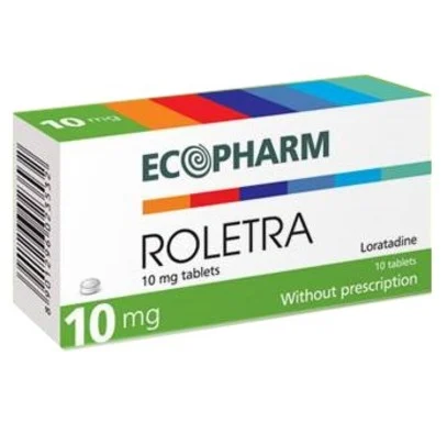 Roletra 10 мг, за облекчаване симптомите при алергия, 10 таблетки