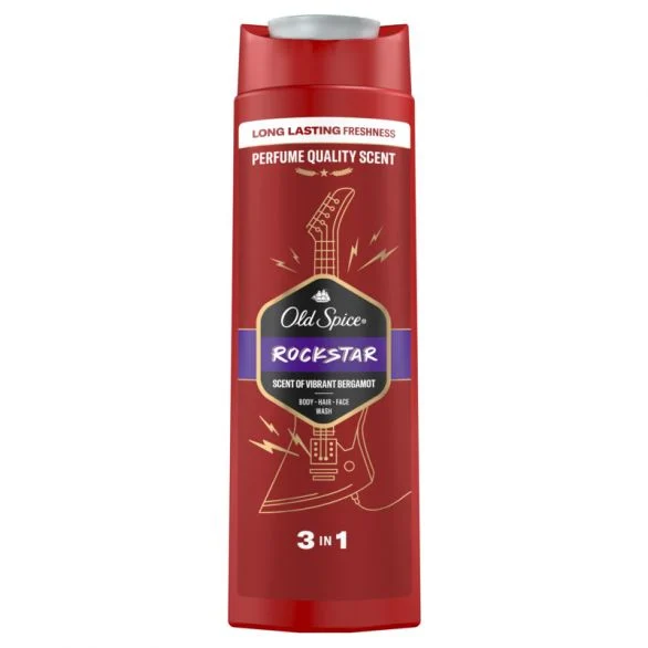 Old Spice Rockstar, Душ гел и шампоан, 400 мл.
