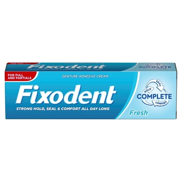 Fixodent Complete Fresh, Фиксиращ крем за зъбни протези, 47 гр.