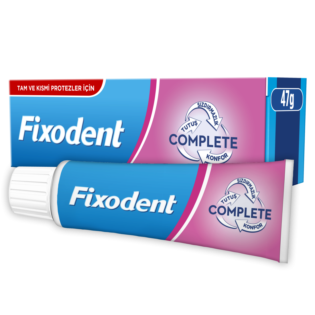 Fixodent Complete Original, Фиксиращ крем за зъбни протези, 47 гр.