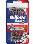 Gillette Blue 3 Nitro, самобръсначка за еднократна употреба, 6 бр.