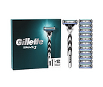 Gillette Mach 3, самобръсначка с 12 резервни ножчета