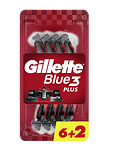 Gillette Blue 3 Plus Red, самобръсначка за еднократна употреба, 8 бр.