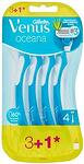 Gillette Venus 3 Oceana, дамска самобръсначка за еднократна употреба, 4 бр.