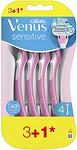 Gillette Venus 3 Oceana, дамска самобръсначка за еднократна употреба, 4 бр.