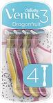 Gillette Venus 3 Oceana, дамска самобръсначка за еднократна употреба, 4 бр.