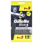 Gillette Blue 3 Comfort Slalom, самобръсначка за еднократна употреба, 12 бр.