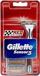 Gillette Sensor 3 Red, самобръсначка с 6 резервни ножчета