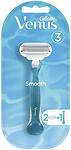 Gillette Venus Satin Cushion, Smooth, дамска самобръсначка с 2 сменяеми ножчета