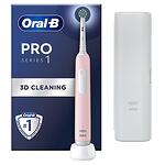 Oral-B Pro 1 Pink, Eлектрическа четка за зъби, 1 бр.+ Калъф за пътуване
