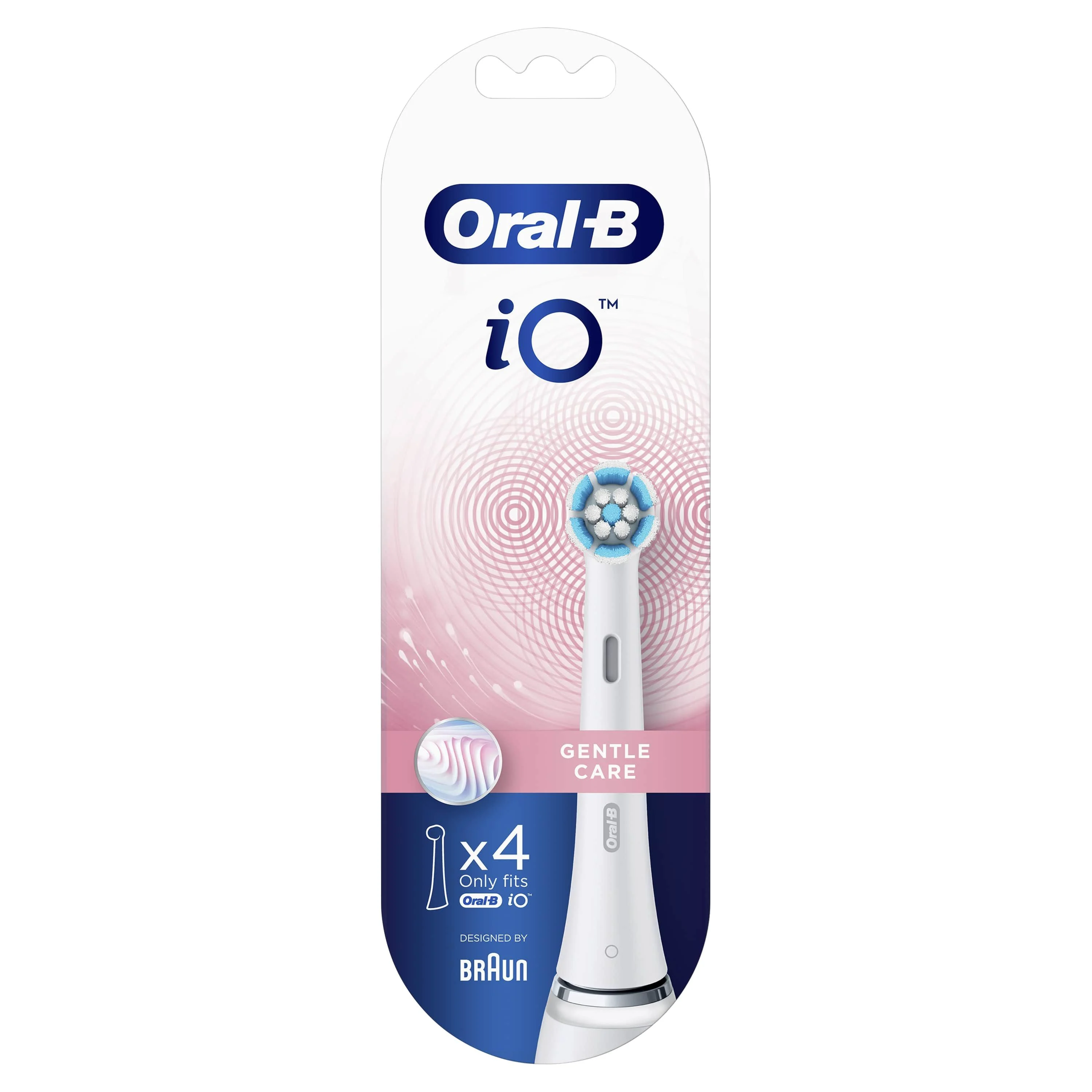 Oral-B iO Gentle Care White, Накрайници за eлектрически четки, 4 бр.