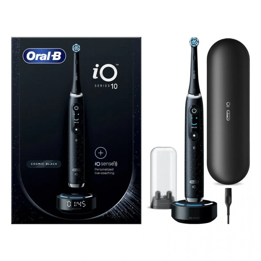 Oral-B iO S10 Black, Eлектрическа четка за зъби, 1 бр.