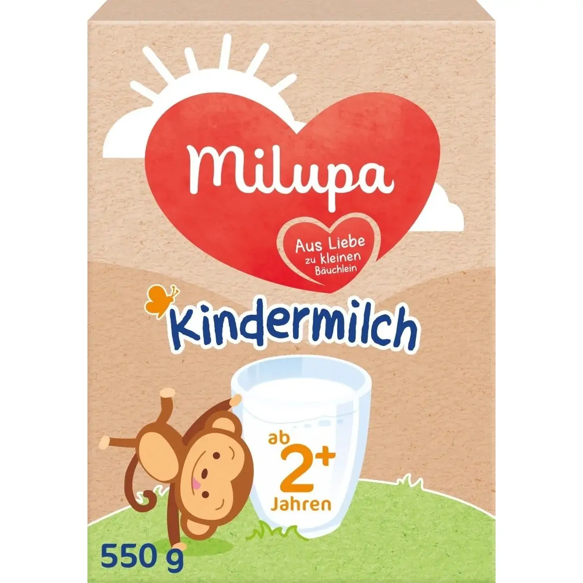Milupa Kindermilch 2, адаптирано мляко за кърмачета, 24+ месеца, 550 гр.