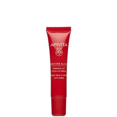 Apivita Beevine Elixir, Коригиращ бръчките крем за околоочен контур и устни, 15 мл
