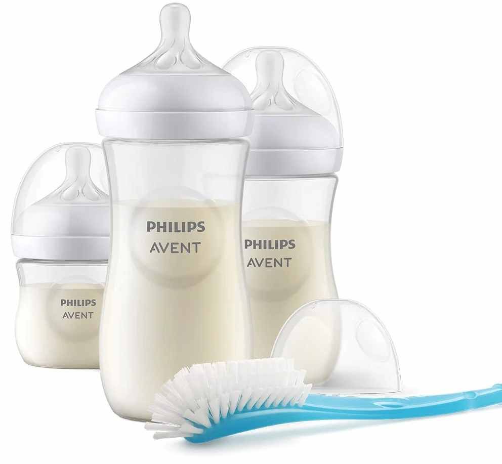 Philips Avent, Natural Response 3.0, шише 1х125 мл + шише 1х260 мл + шише 1х330 мл + четка