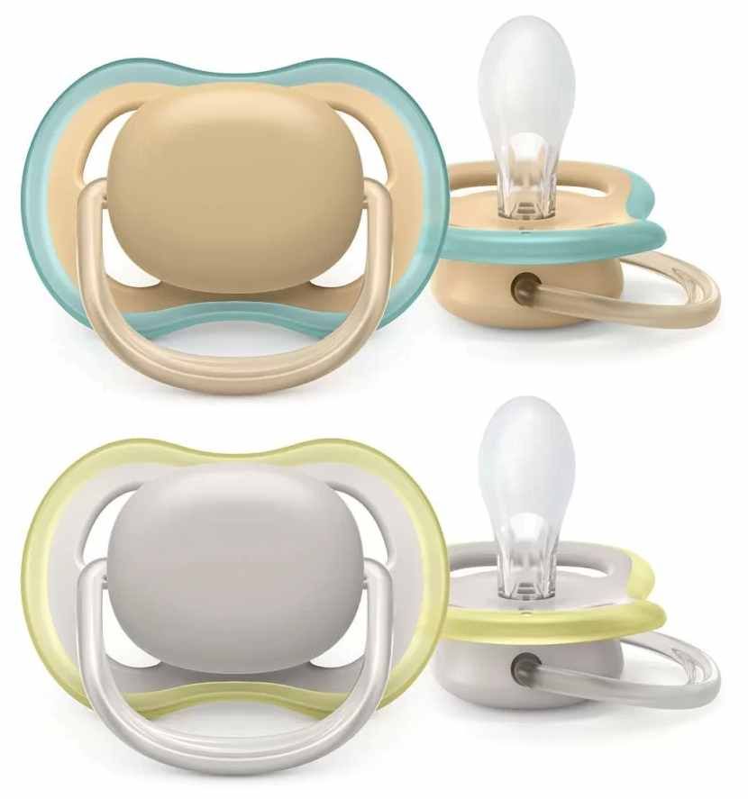 Philips Avent, Ultra Air, залъгалки с кутийка, 0-6 месеца, 2 бр.