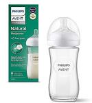Philips Avent, Natural Response 3.0, стъклено шише с биберон 0+ месеца, 120 мл.