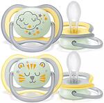 Philips Avent, Ultra Air, ортодонтични залъгалки с кутийка, 18+ месеца, 2 бр.