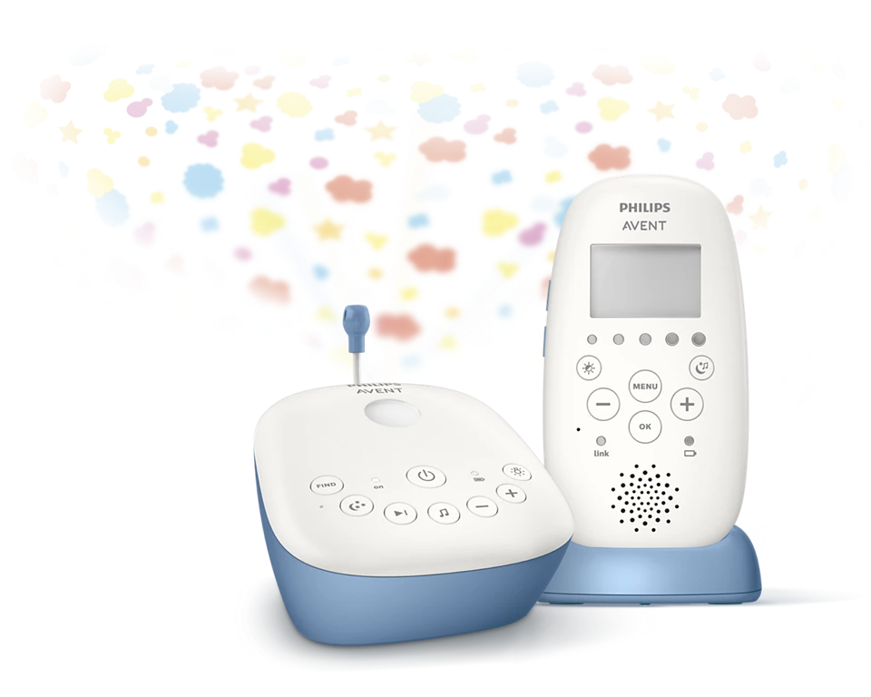 Philips Avent, DECT, бебефон с термометър, SCD735/52