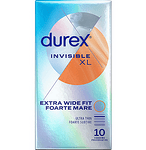 Durex Invisible XL, презервативи, 10 бр.
