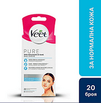 Veet Pure, Восъчни ленти за лице за чувствителна кожа, 20 бр.