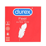 Durex Feel Ultra Thin, презервативи, 3 бр.