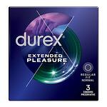 Durex Extended Pleasure, презервативи, 3 бр.