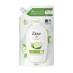 Dove, Caring Hand Wash, пълнител с течен сапун, подхранващ и хидратиращ, с краставица и зелен чай, 500 мл.