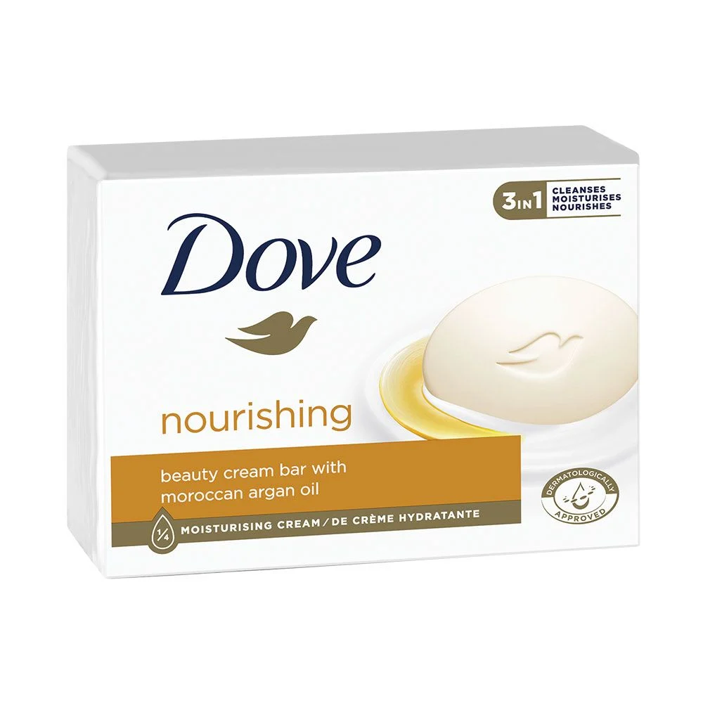 Dove, Cream Oil, хидратиращ сапун,  бар с мароканско арганово масло, 90 гр.