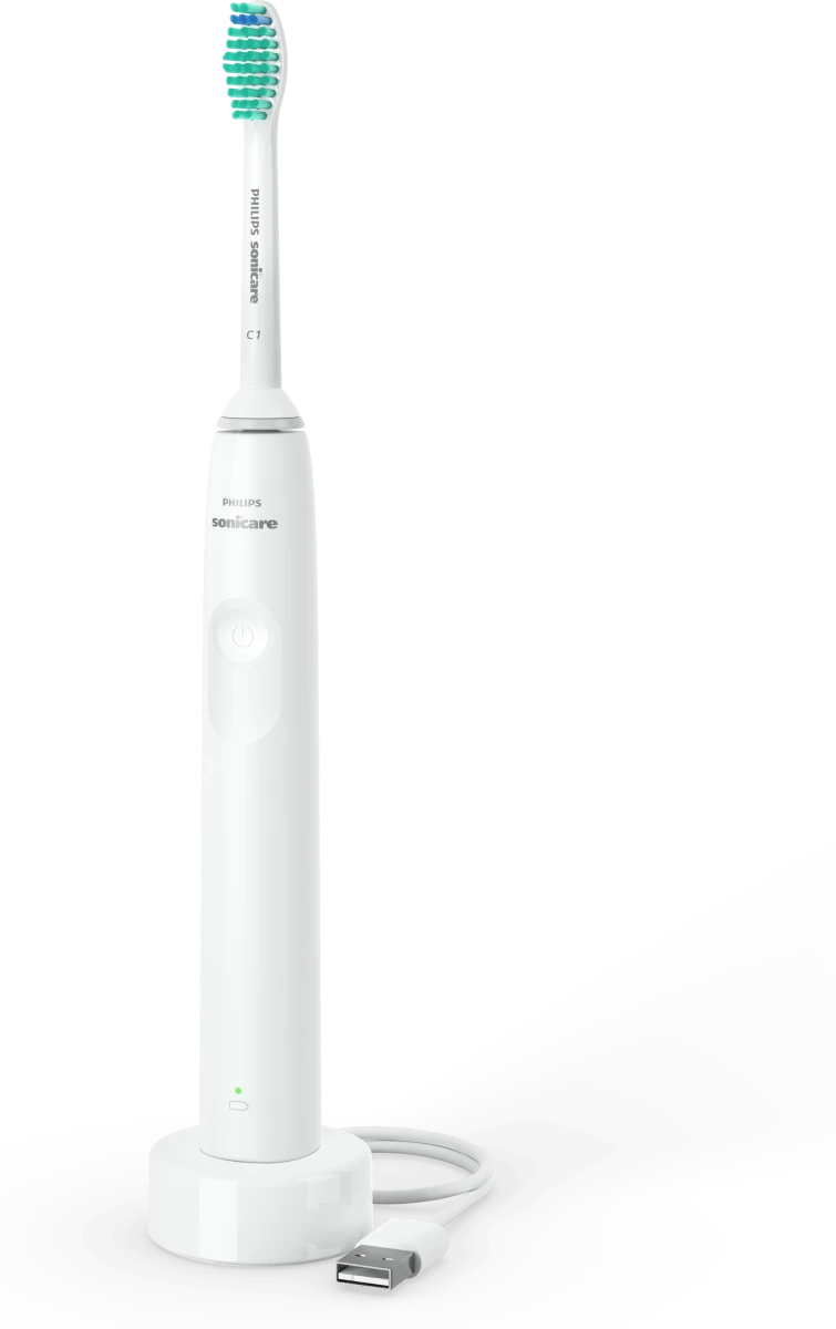 Philips Sonicare 2100 Series HX3651/11, Електрическа звукова четка за зъби бяла, 1 бр.