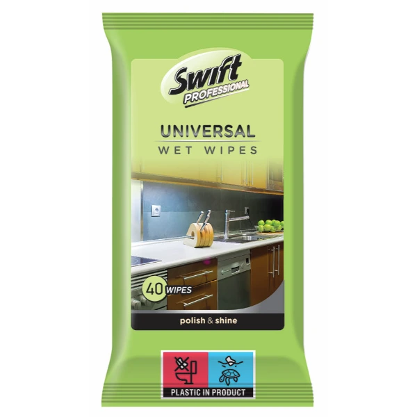Swift, универсални мокри кърпи за почистване, 40 бр.