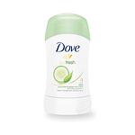 Dove, Go Fresh, 0% alcohol, део стик против изпотяване и петна с аромат на краставица и зелен чай, 40 мл.