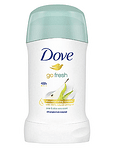 Dove, Go Fresh, 0% alcohol, део стик против изпотяване и петна с аромат на круша и алое вера, 40 мл.
