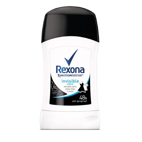 Rexona, Motion Sense, Invisible Aqua, део стик против изпотяване, 40 мл.