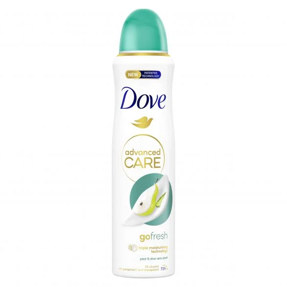 Dove, Advanced Care, Go Fresh, овлажняващ крем-дезодорант с круша и алое, 150 мл.